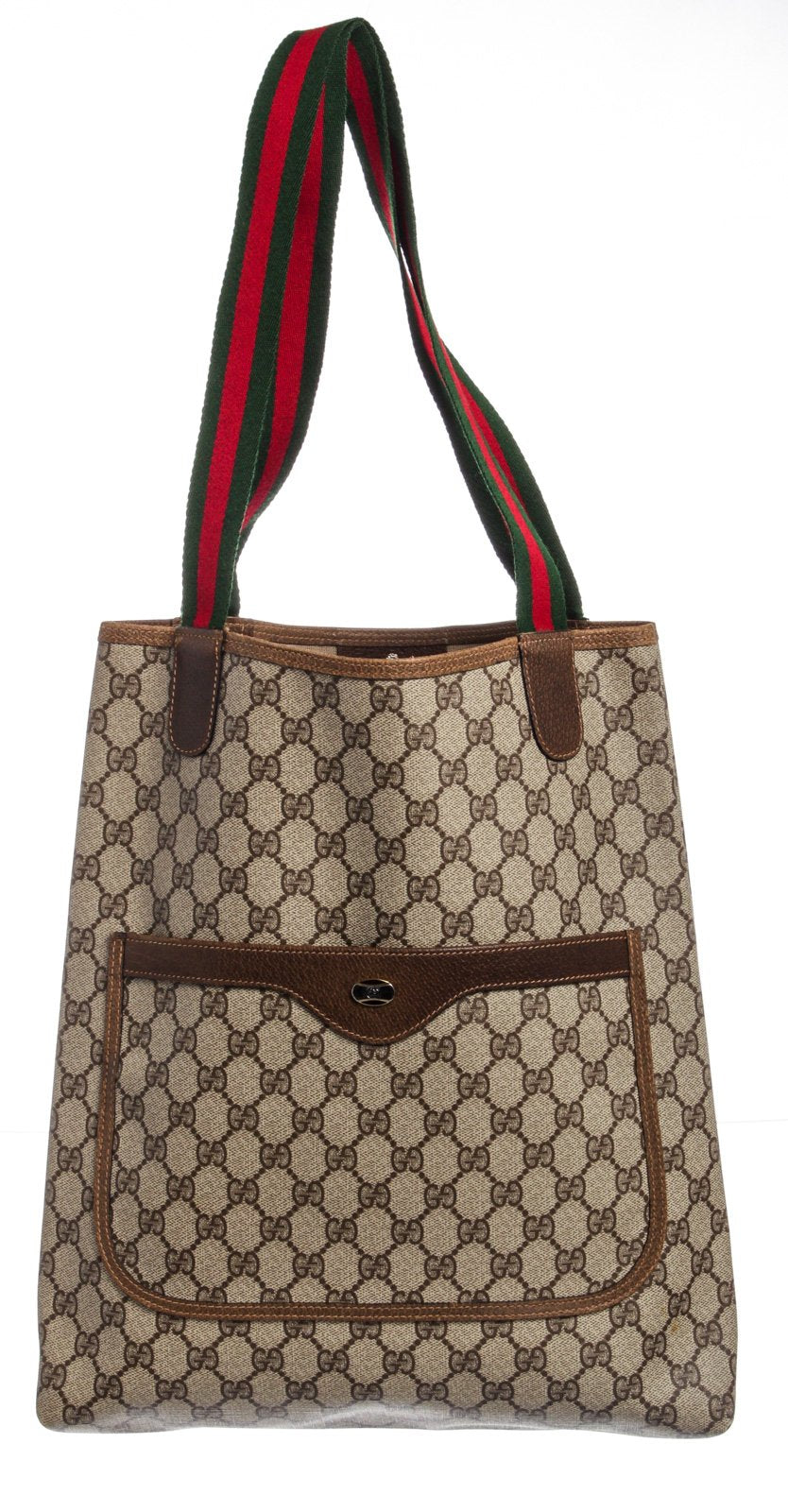 Gucci, Bags, Vintage Gucci Monogram Leather Braided Straps